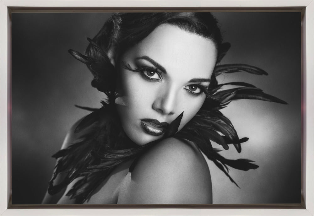 Artwork- The black feathers-36X24inches-Gallery Wrapped (Ready to Hang)