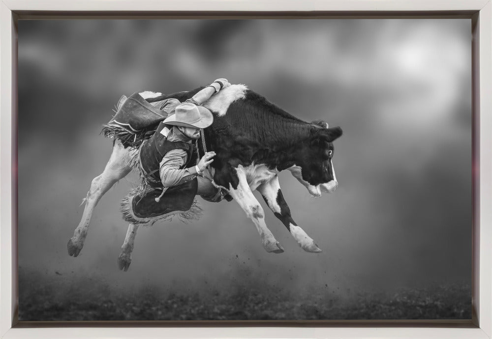 Spiritual Dance Wall Artwork In Black Floating Frame