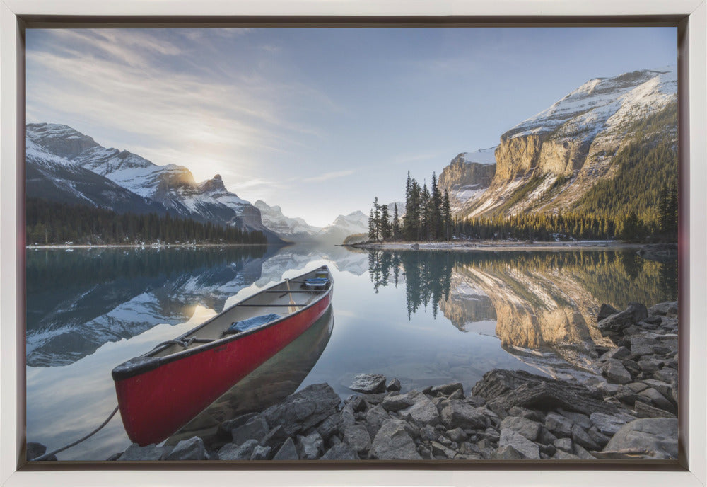 TRUE CANADIAN Alberta- Wall Artwork In Black Floating Frame