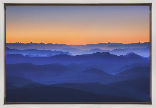 Artwork Misty Mountains36X24inches- Black Frame