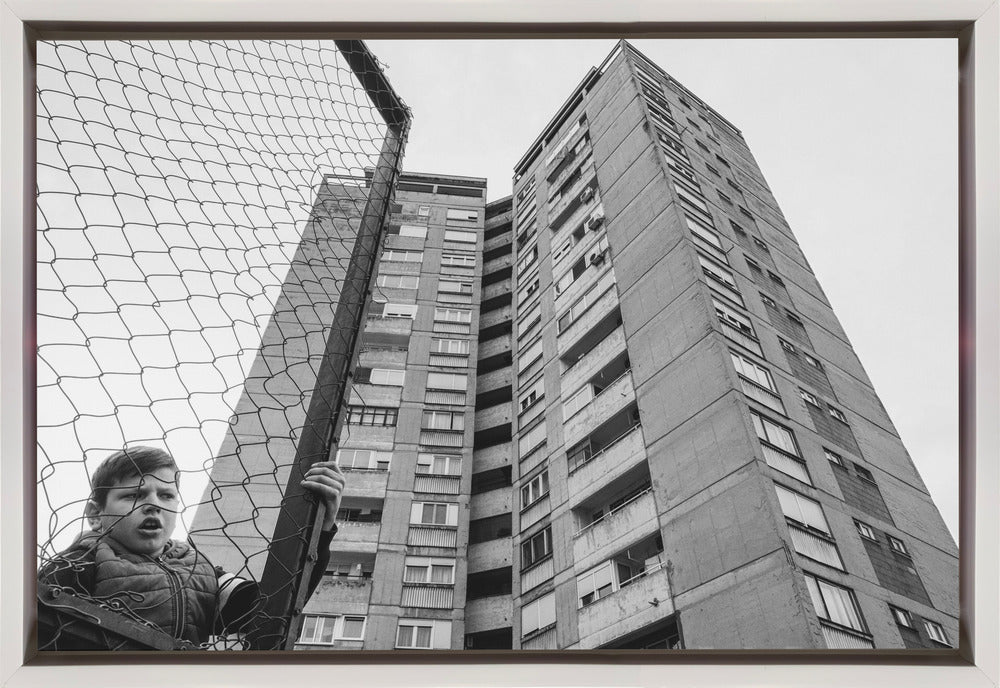 Artwork- The boy behind the fence-36X24inches-Gallery Wrapped (Ready to Hang)