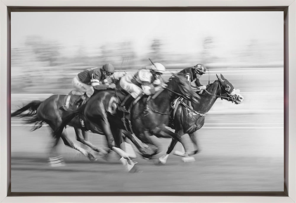 Artwork- Horse Racing @ Queen's Plate-36X24inches-Gallery Wrapped (Ready to Hang)