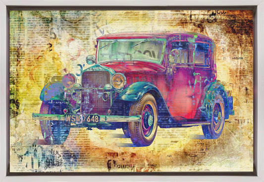 Wall art Vintage car 4
