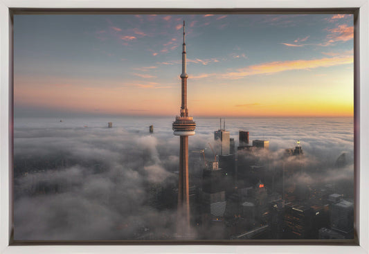 Like a sword. Toronto Wall Artwork In Black Floating Frame