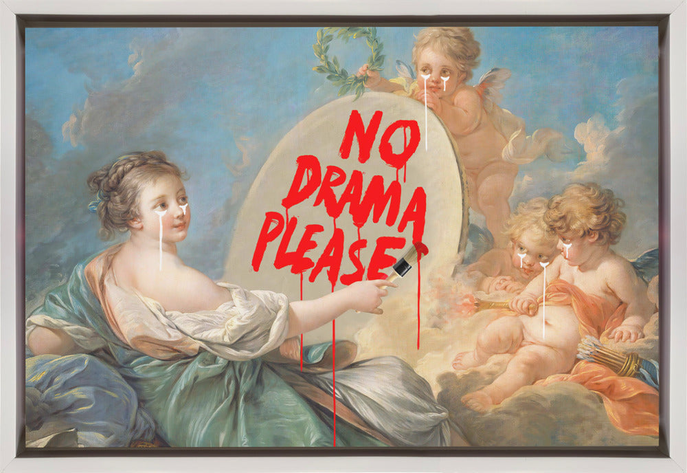 canvas prints No Drama36X24inches- Black Frame