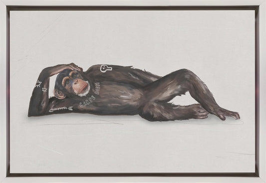 Monday Afternoon Wall Artwork In Black Floating Frame