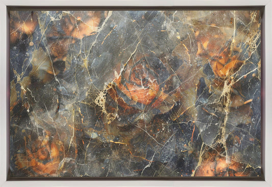 Artwork Floral Vintage Art Illustration 1836X24inches- Black Frame