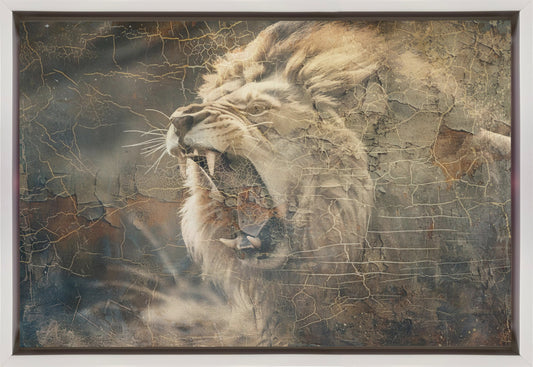 Wall art Lion Animal Vintage Art Illustration Wallart 09