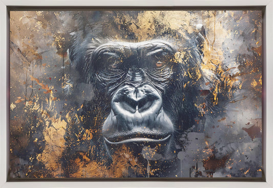 Animal Vintage Art Illustration Wallart 03 Wall Artwork In Black Floating Frame