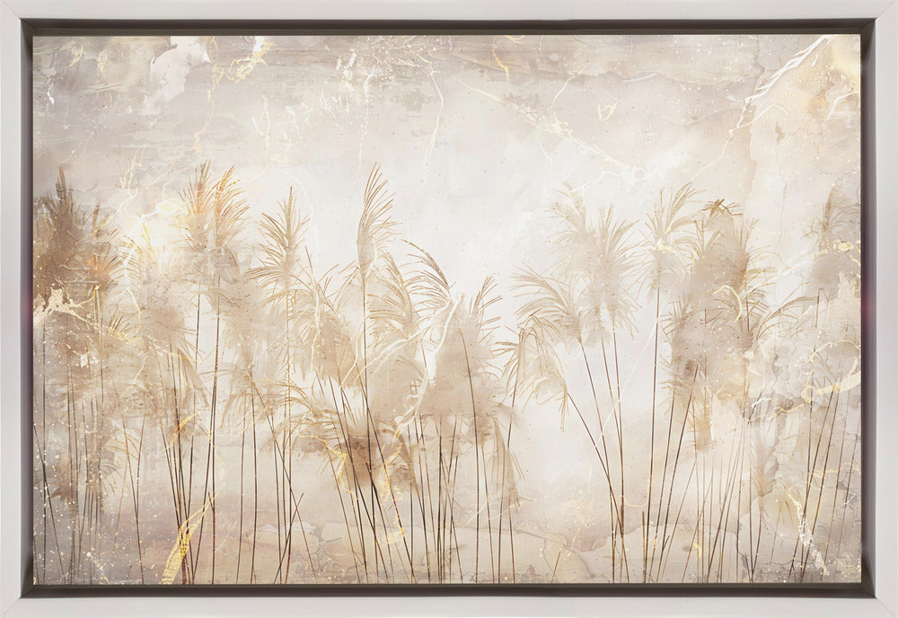 Artwork Jungle Leaves Art Illustration Wallart 4036X24inches- Black Frame