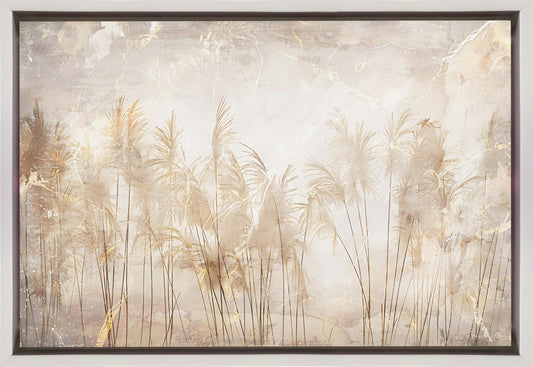 Artwork Jungle Leaves Art Illustration Wallart 4036X24inches- Black Frame