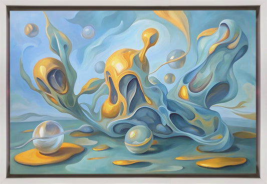 Artwork Liquid Dreamscape36X24inches- Black Frame