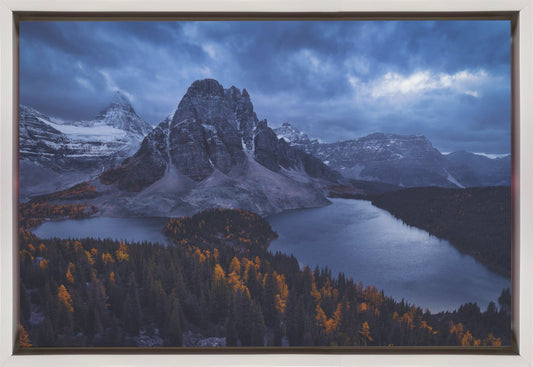 Wall art Mt Assiniboine: Amidst A Snow Storm-36X24inches-Gallery Wrapped (Ready to Hang)
