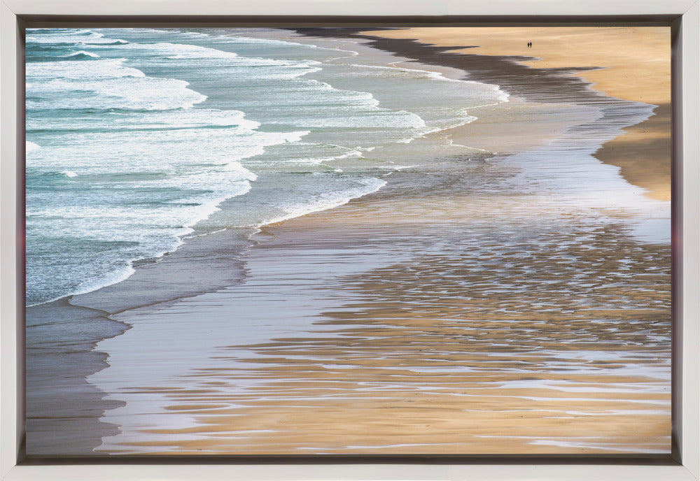 Wall art Here we are-36X24inches-In Black Floating Frame