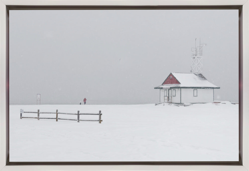 Guild House on the beach I-Wall Art In Black Floating Frame-36X24inches