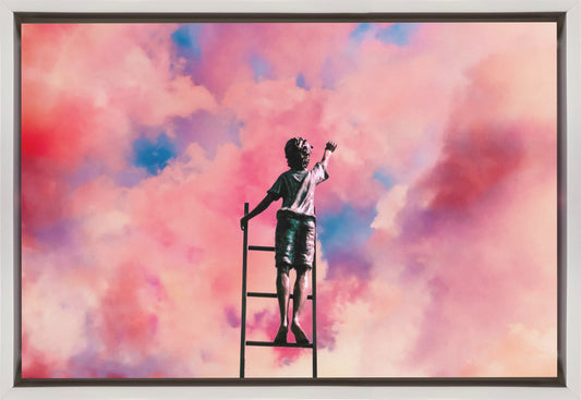 canvas prints Cloud Painter36X24inches- Black Frame
