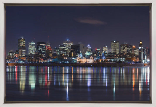 Artwork Montreal Night36X24inches- Black Frame