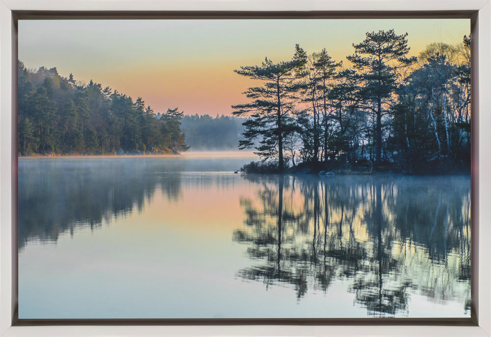 Artwork Before people wake36X24inches- Black Frame