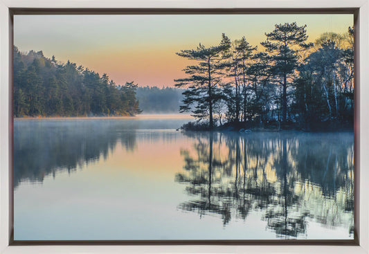 Artwork Before people wake36X24inches- Black Frame