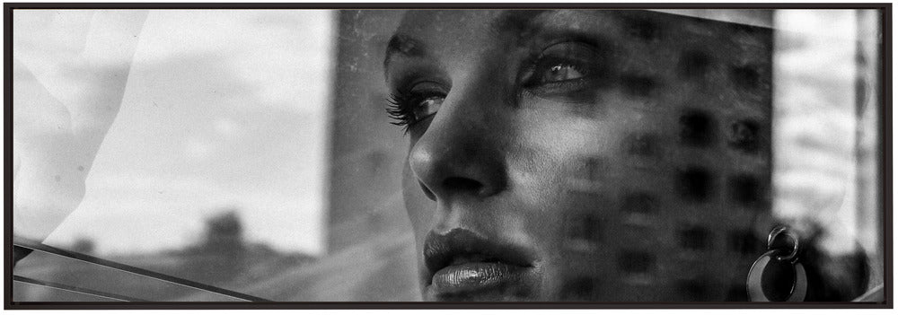 Artwork- Window-36X24inches-In Black Floating Frame