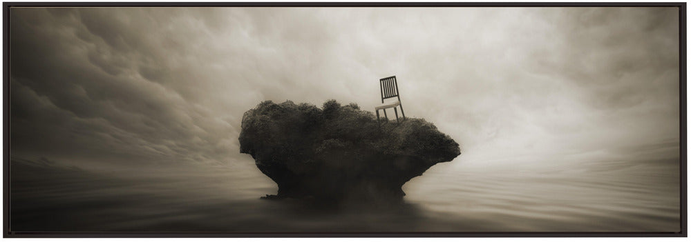 Artwork- Reserved seats without a master-36X24inches-In Black Floating Frame
