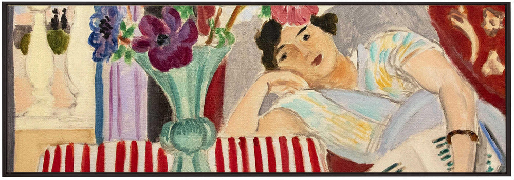 Artwork Femme Et Anémones 36X24-inches