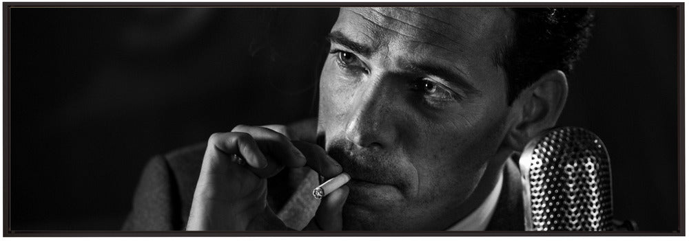 Artwork- Good night and good luck ... (2)-36X24inches-In Black Floating Frame