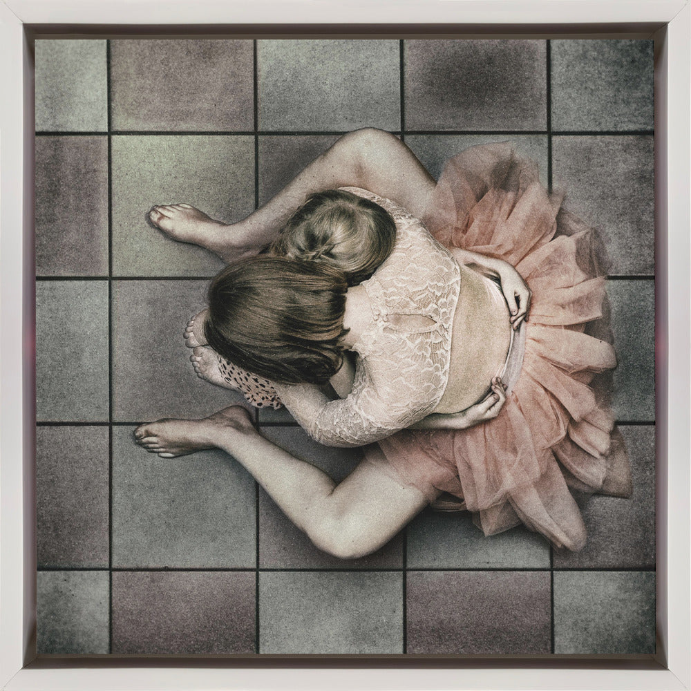 Artwork Mother and daughter24X24inches- Black Frame