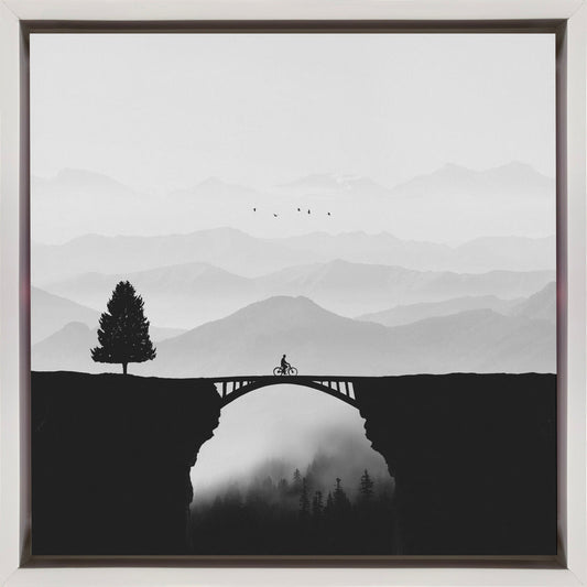 Dream vacation Wall Artwork In Black Floating Frame