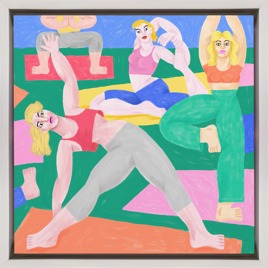 CeÃŒÂpeÌ  Yoga Ga Wall Artwork In Black Floating Frame