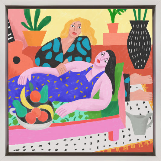 AÌ€ La Maison Wall Artwork In Black Floating Frame