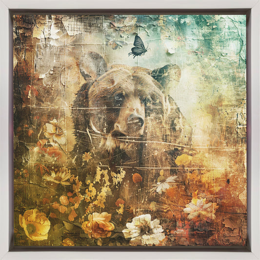 Wall art Floral Animals Vintage Art Illustration 06