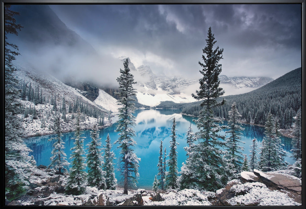 Artwork Morning blues36X24inches- White Frame