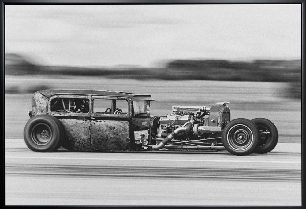 Artwork- Lowrider-20X16inches-In White Floating Frame