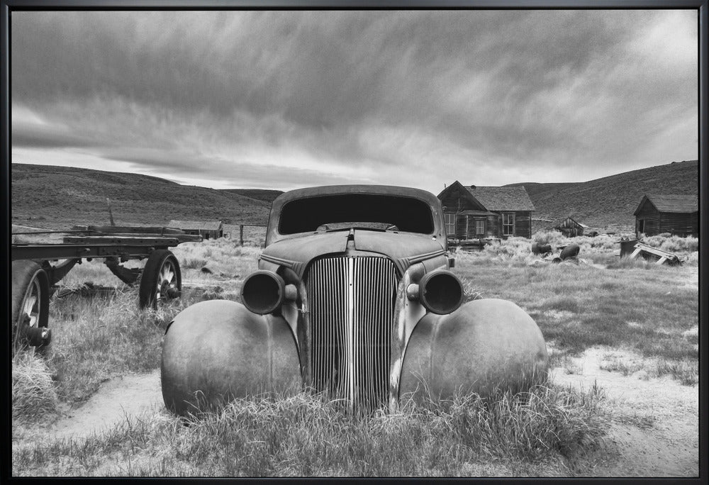 Artwork- Bodie State Historic Park-48X36inches-In Black Floating Frame