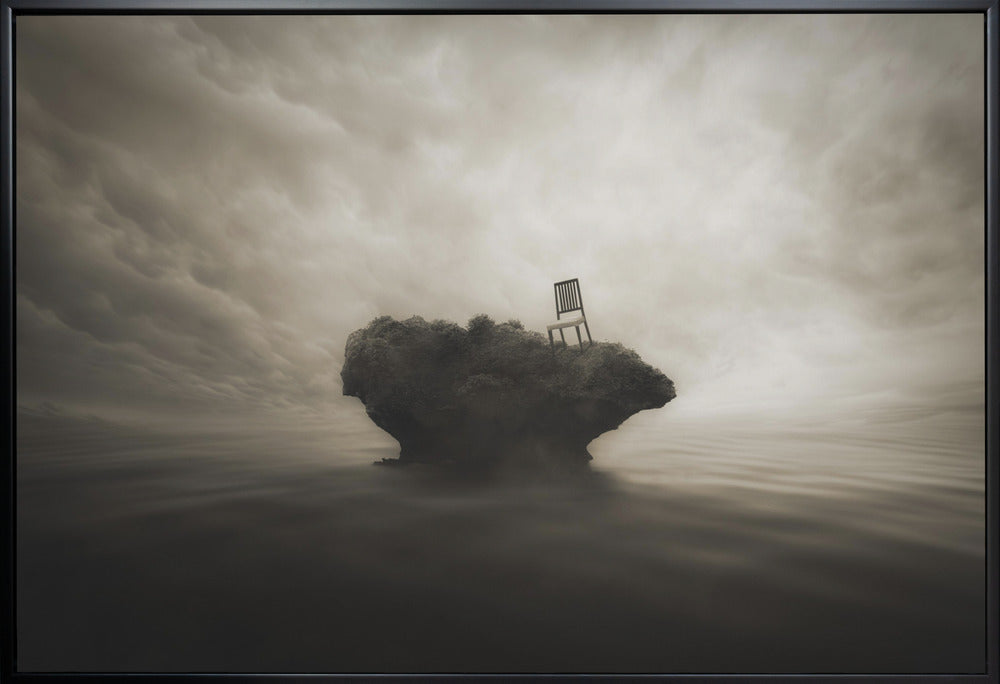 Artwork- Reserved seats without a master-20X16inches-In White Floating Frame