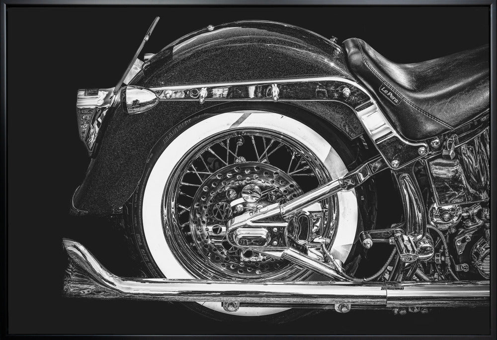 Artwork- Harley-20X16inches-In White Floating Frame