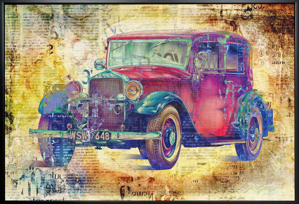 Wall art Vintage car 4