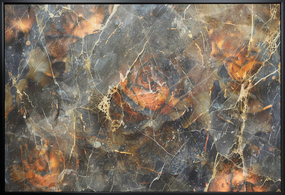 Artwork Floral Vintage Art Illustration 1936X24inches- White Frame