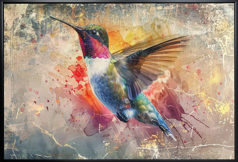 Artwork Bird Birds Animal Vintage Art Illustration Wallart 1436X24inches- White Frame