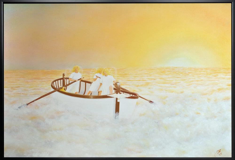 canvas prints Soul Searchers36X24inches- White Frame