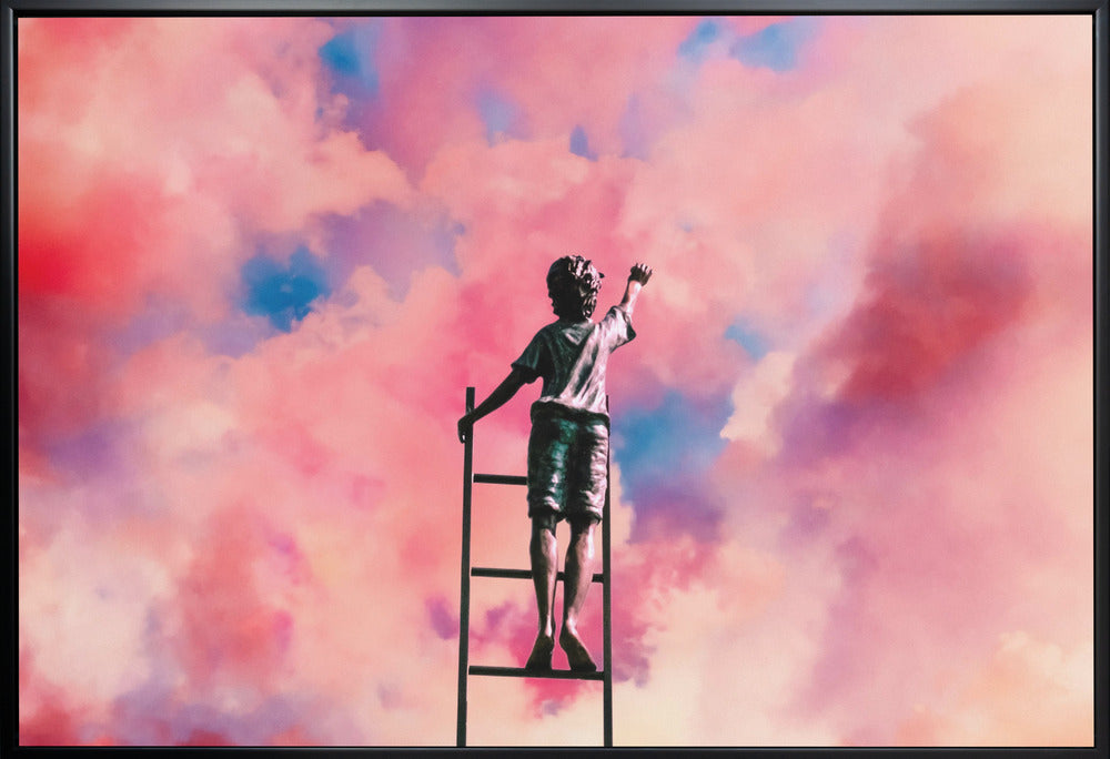 canvas prints Cloud Painter36X24inches- White Frame