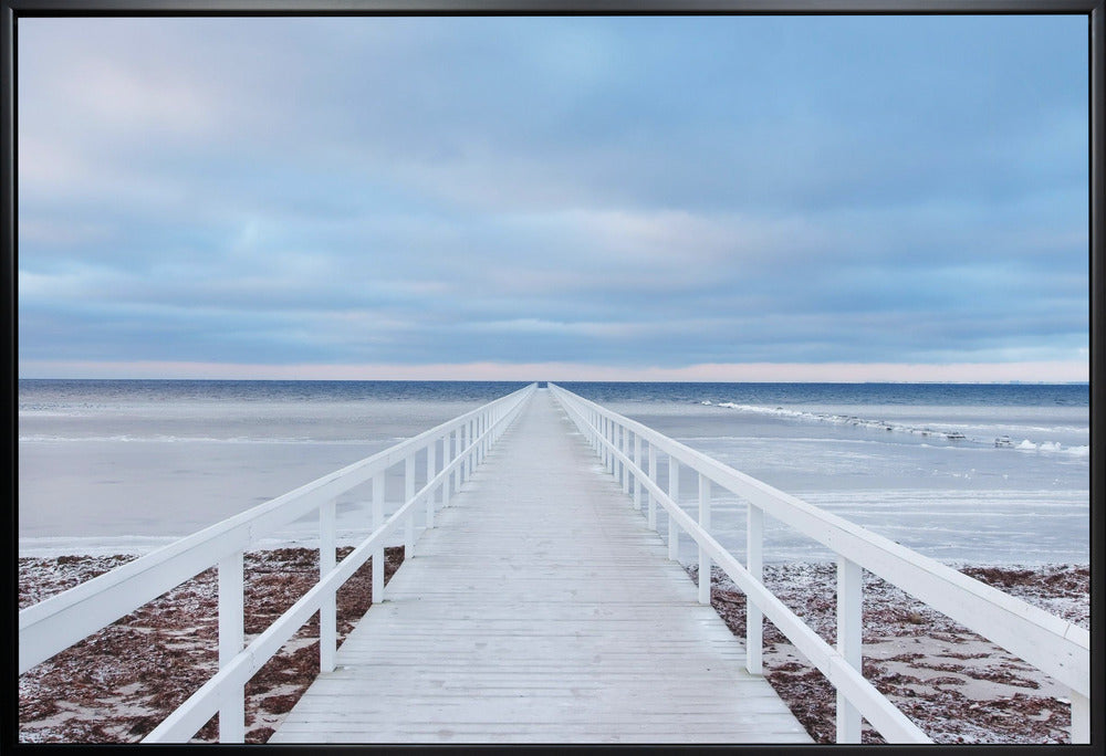 Artwork The bridge36X24inches- White Frame