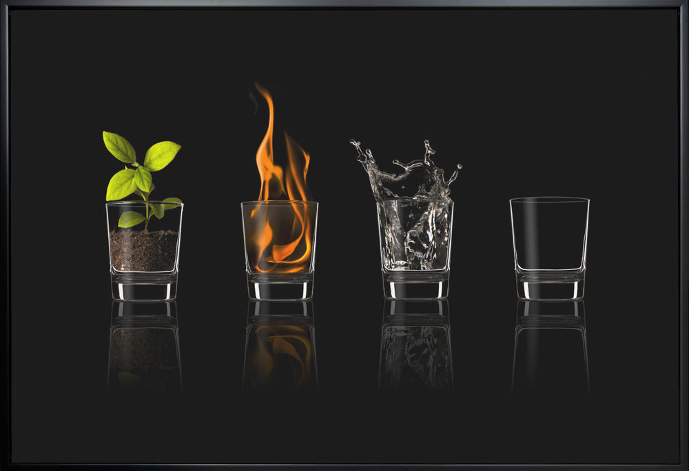 Artwork Elements...36X24inches- Black Frame