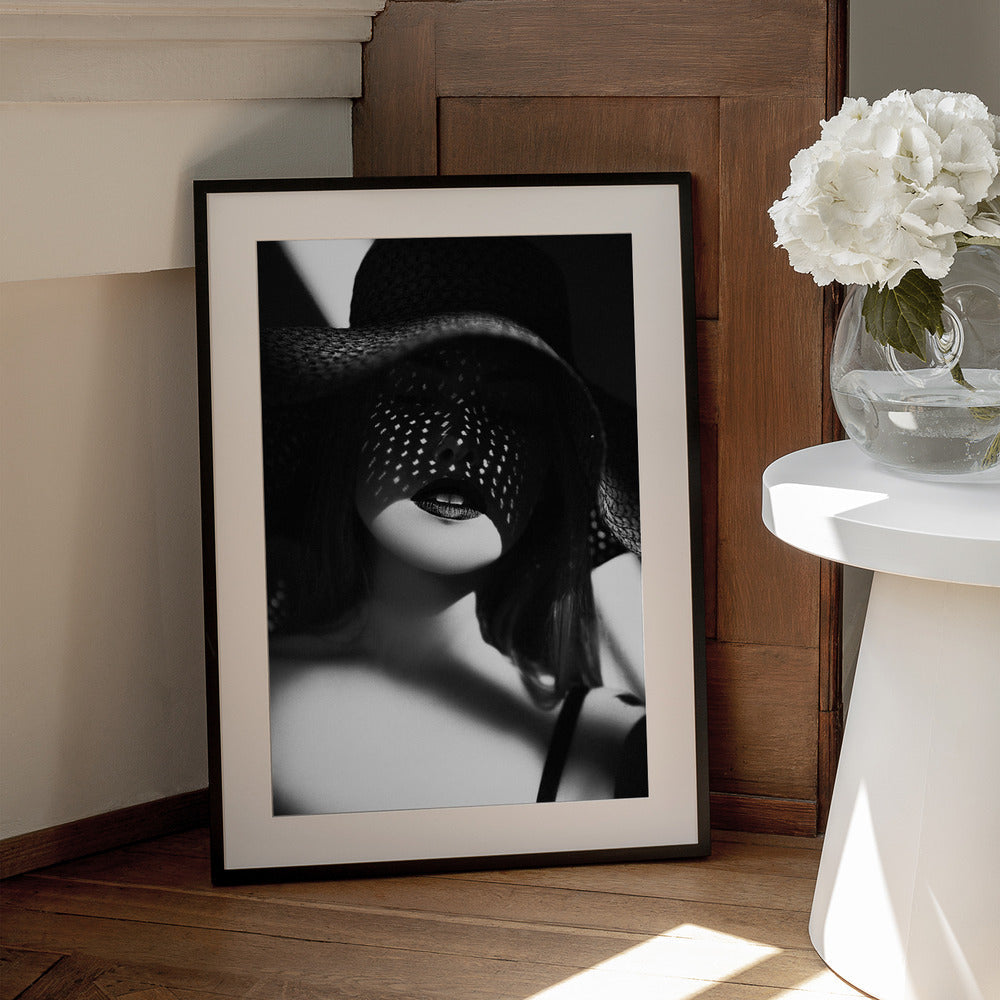 Artwork- Shadowed Elegance-16X20inches-In White Floating Frame