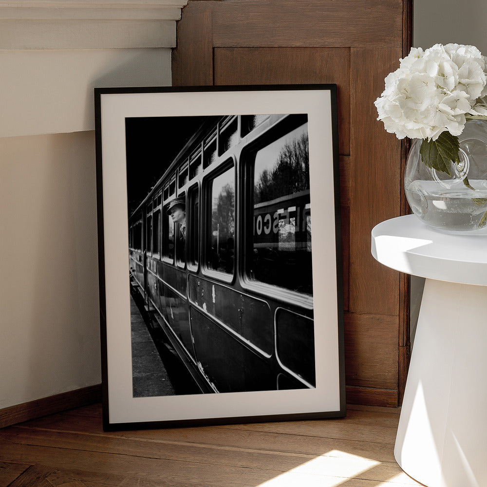 Artwork- The Goodbye Girl ....leaving-16X20inches-In White Floating Frame