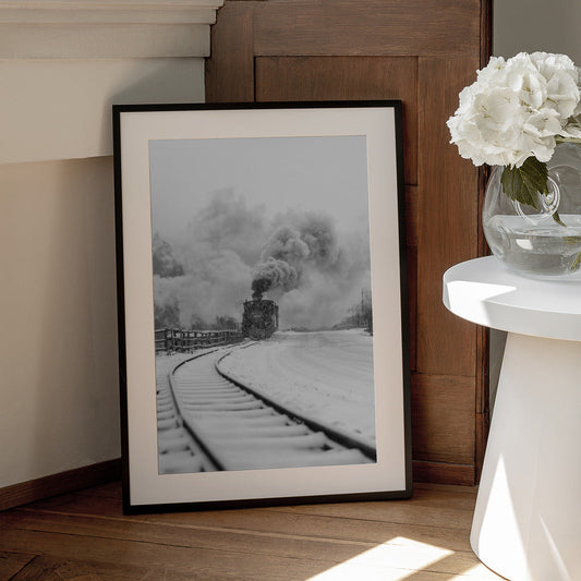 Artwork- Mocanita Hutulca-16X20inches-In Black Floating Frame