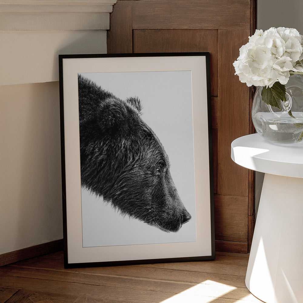 Artwork- The Salmon Catcher-24X36inches-In Black Floating Frame