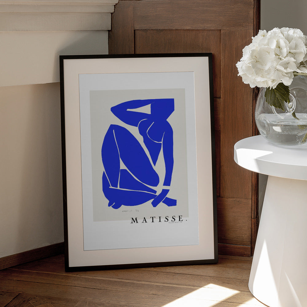 Artwork  Nudo Blu III 1952 Boarder 24X36-inches