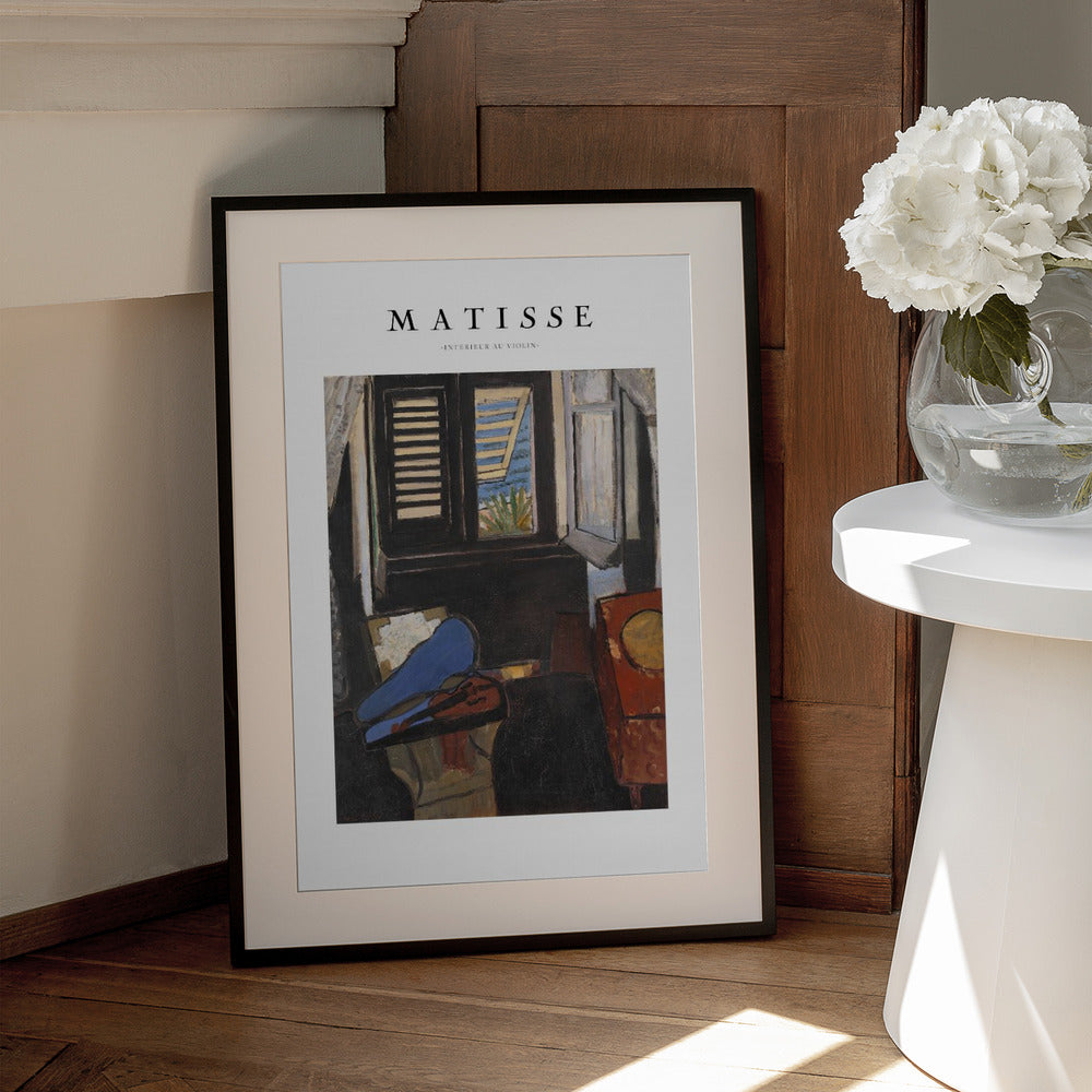 Artwork Intérieur Au Violon Matisse 24X36-inches